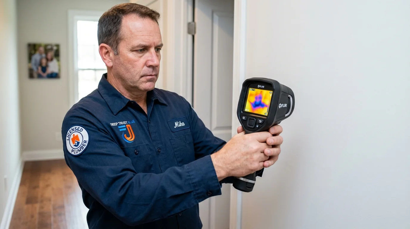Thermal imaging leak detection by Johns Plumbing LLC in North Canton